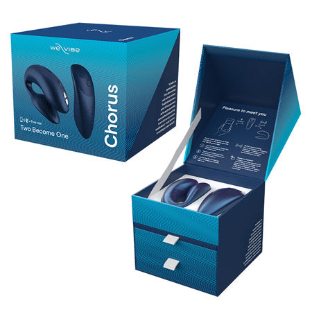 We-Vibe Chorus Rechargeable Remote-Controlled Silicone Couples Vibrator Cosmic Blue-0