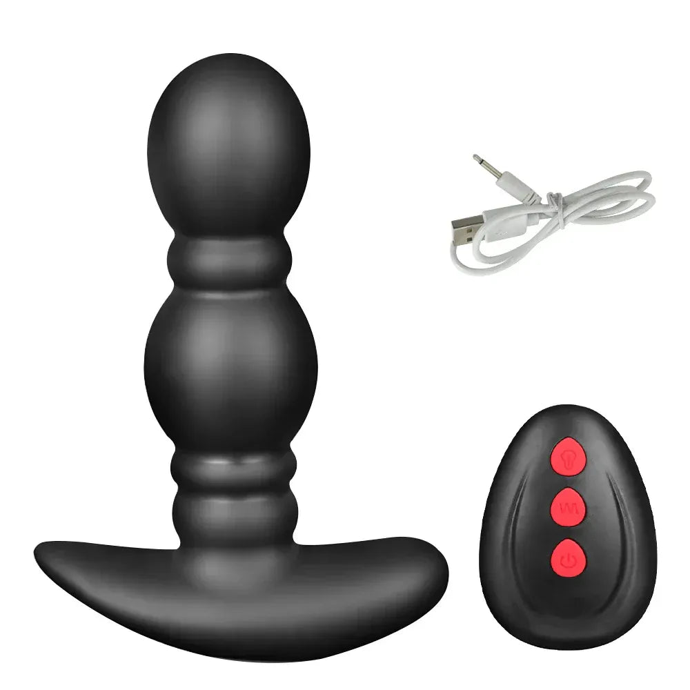 Double Motor Inflatable Anal Plug For Men-5