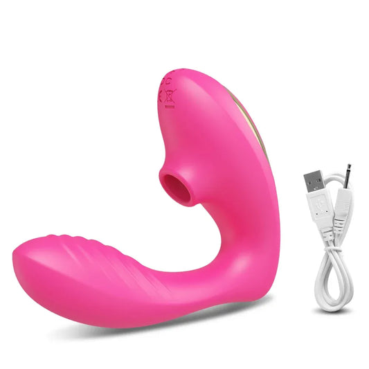 Vibrating Suction Dildo for Women - Clitoris Stimulator-10
