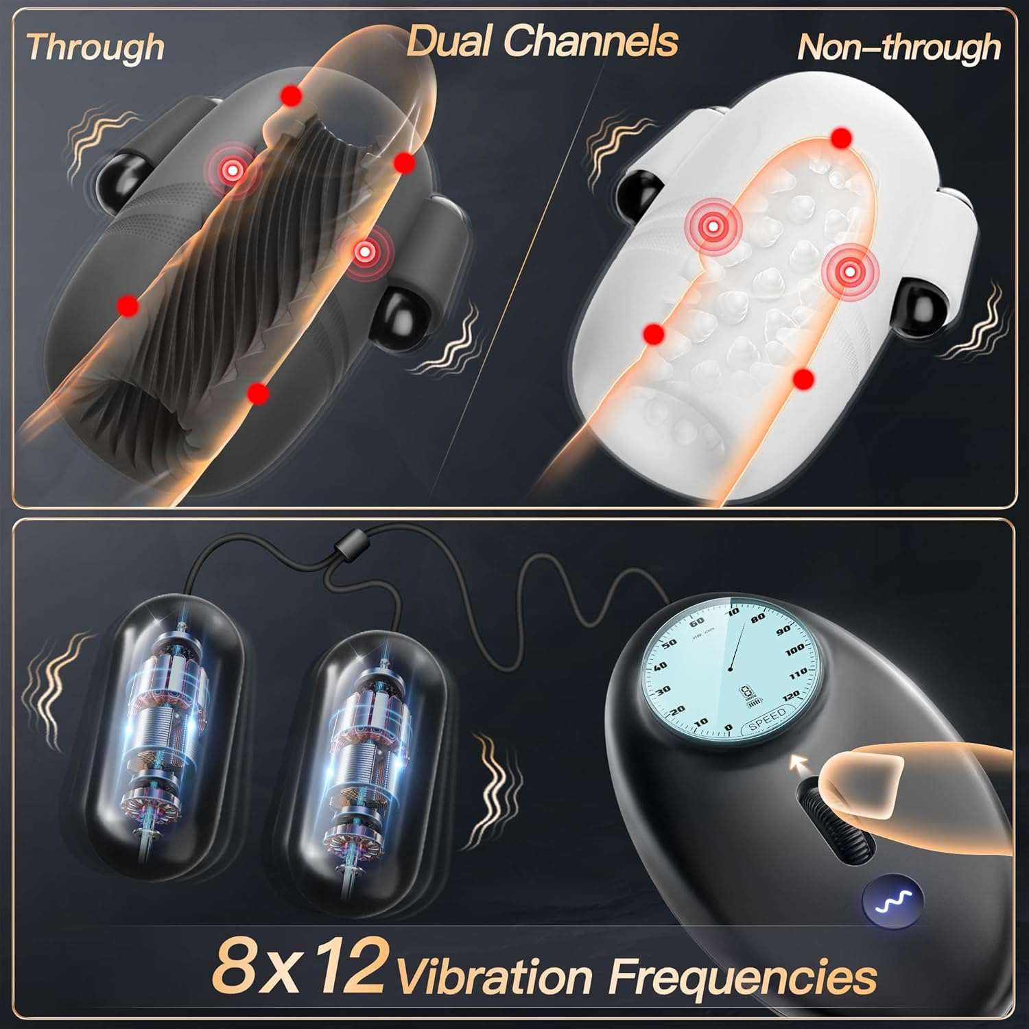 TitanStroker 6-in-1 Male Vibrating Masturbator-1